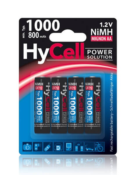 Akumulatory NiMH ANSMANN HyCell 4x AAA typ 1000 min. 800mAh